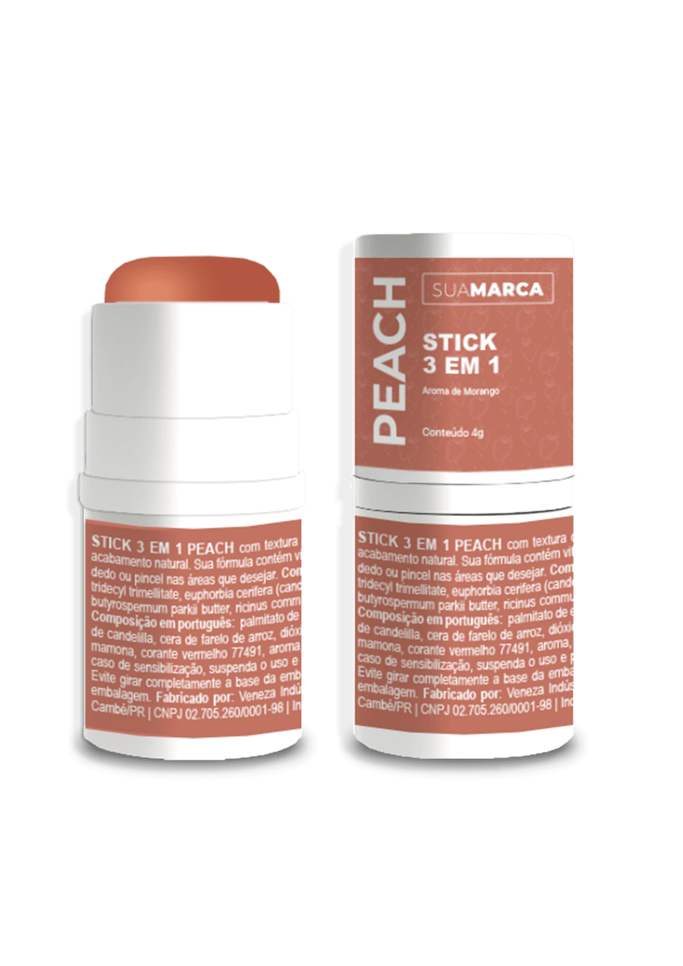 51002 – STICK PEACH – SUA MARCA 4g