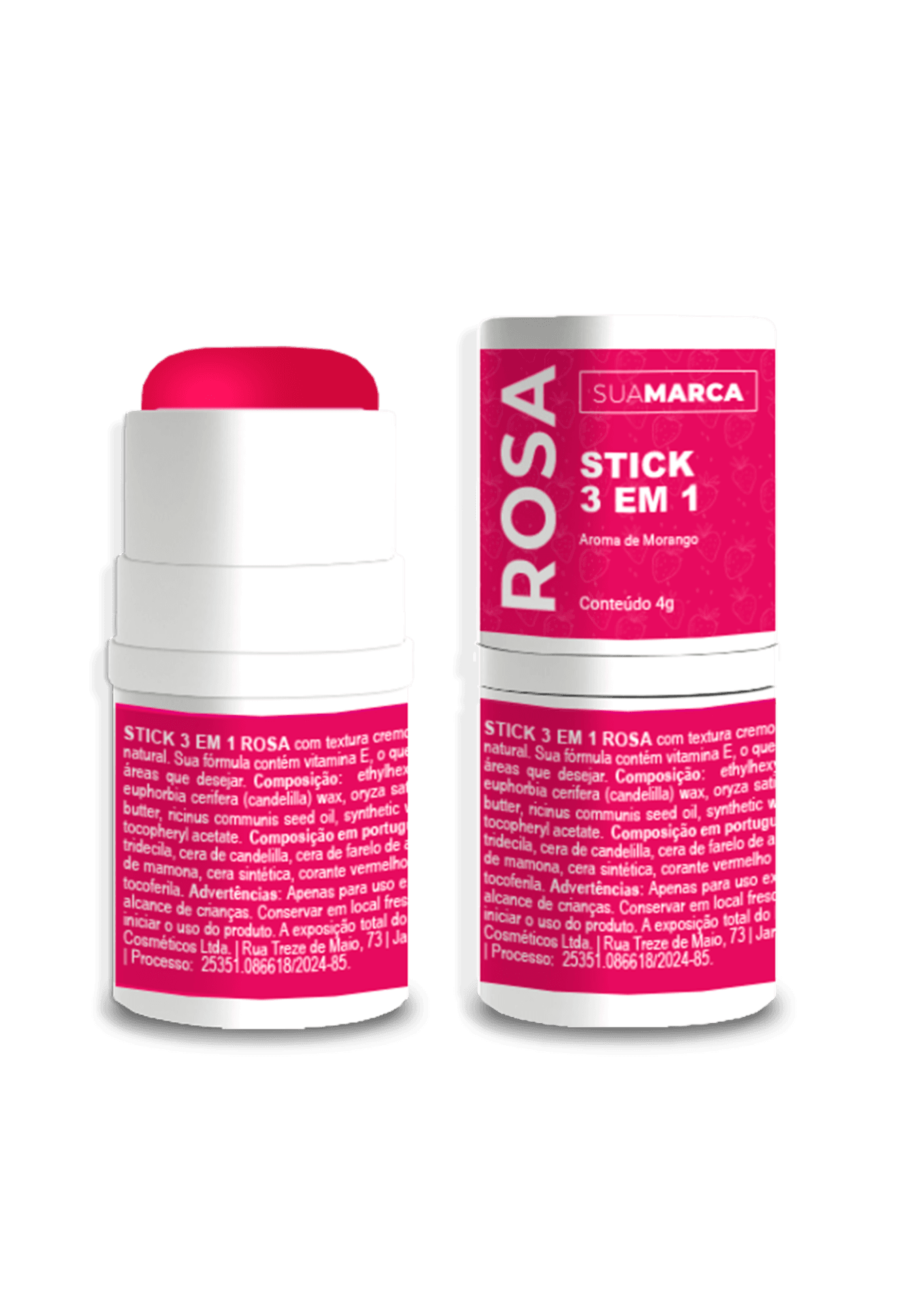 51003 – STICK ROSA 4g – SUA MARCA